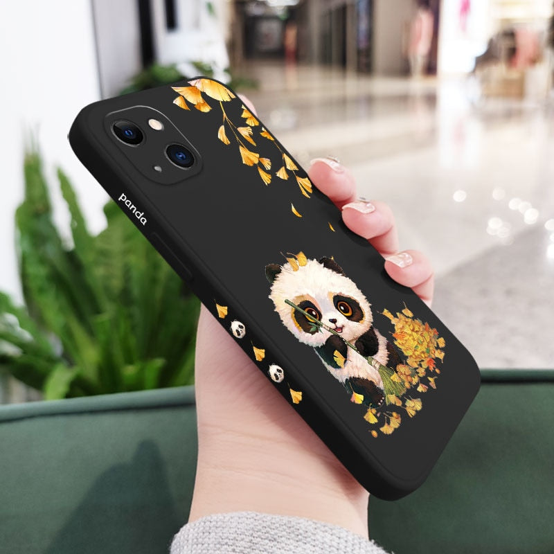 ***Leaf Panda Phone Case For iPhone 11-13***