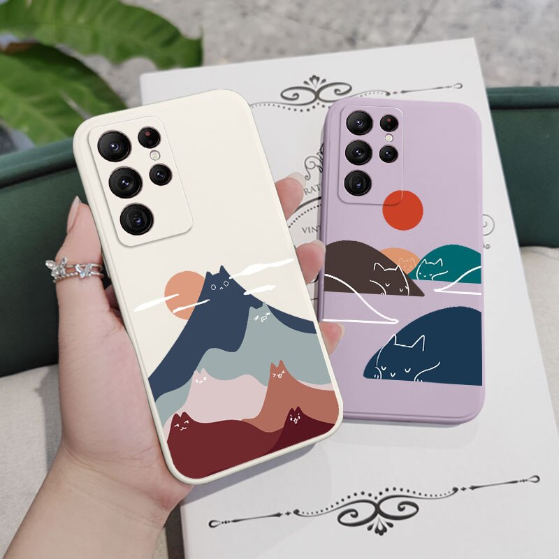***Cat's Mountain Phone Case For Samsung Galaxy S***