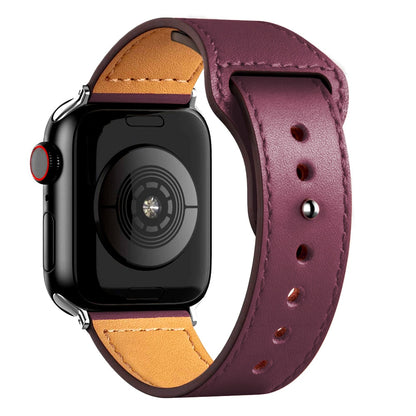 Leather strap For Apple watch series 3 5 6 SE 7 8 ultra