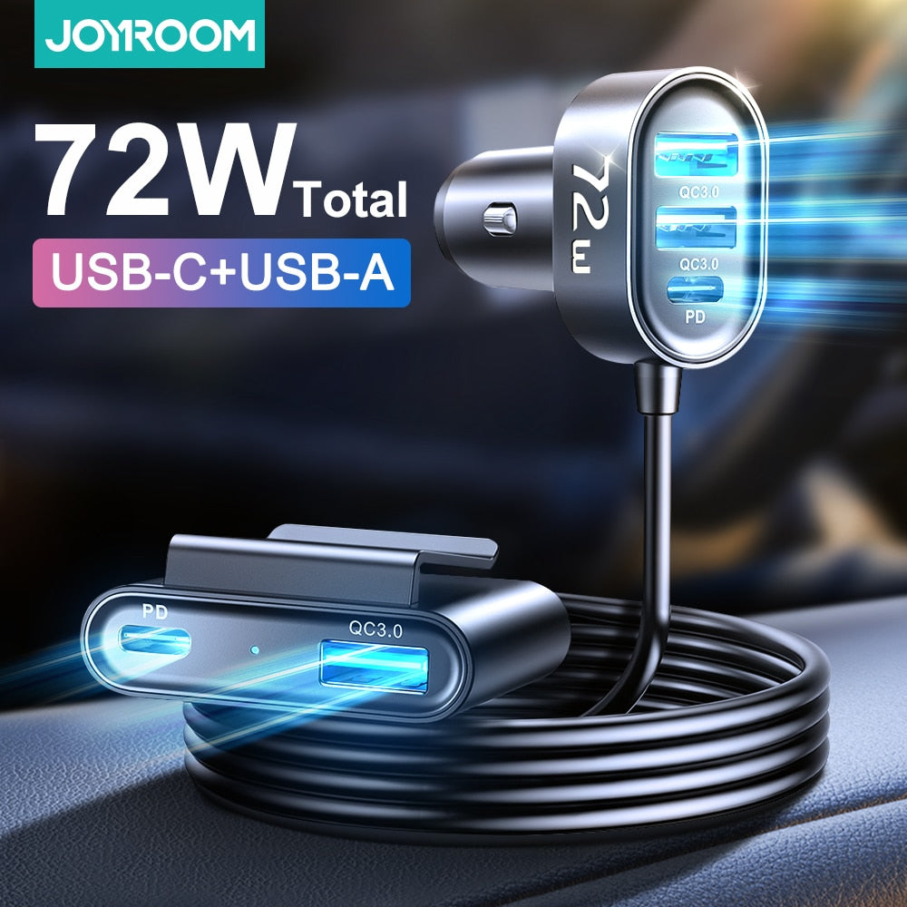 ** USB Ports Car Charger Type C ** Fast Charger **