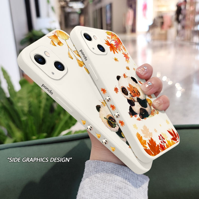 ***Leaf Panda Phone Case For iPhone 6-8 and X series***